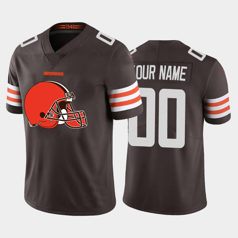 Custom Brown CLE Football Shirt Top