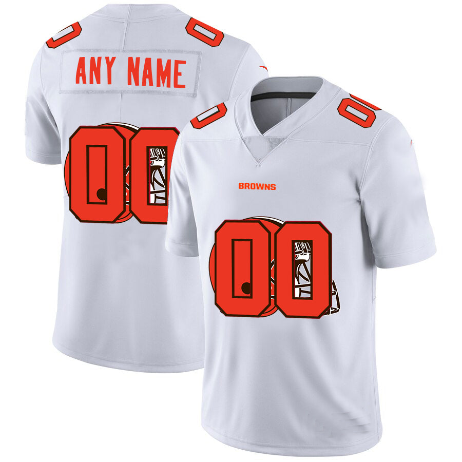 Custom White CLE Football Shirt Top