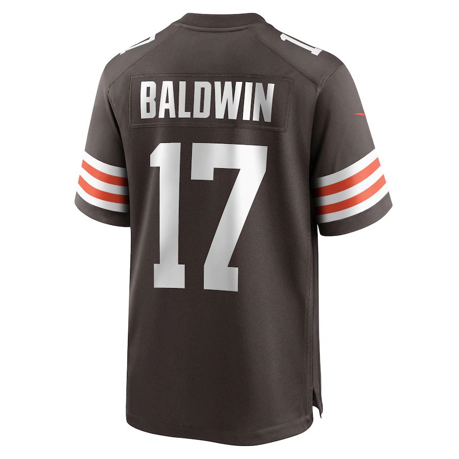 Custom #17 Brown CLE Football Shirt Top