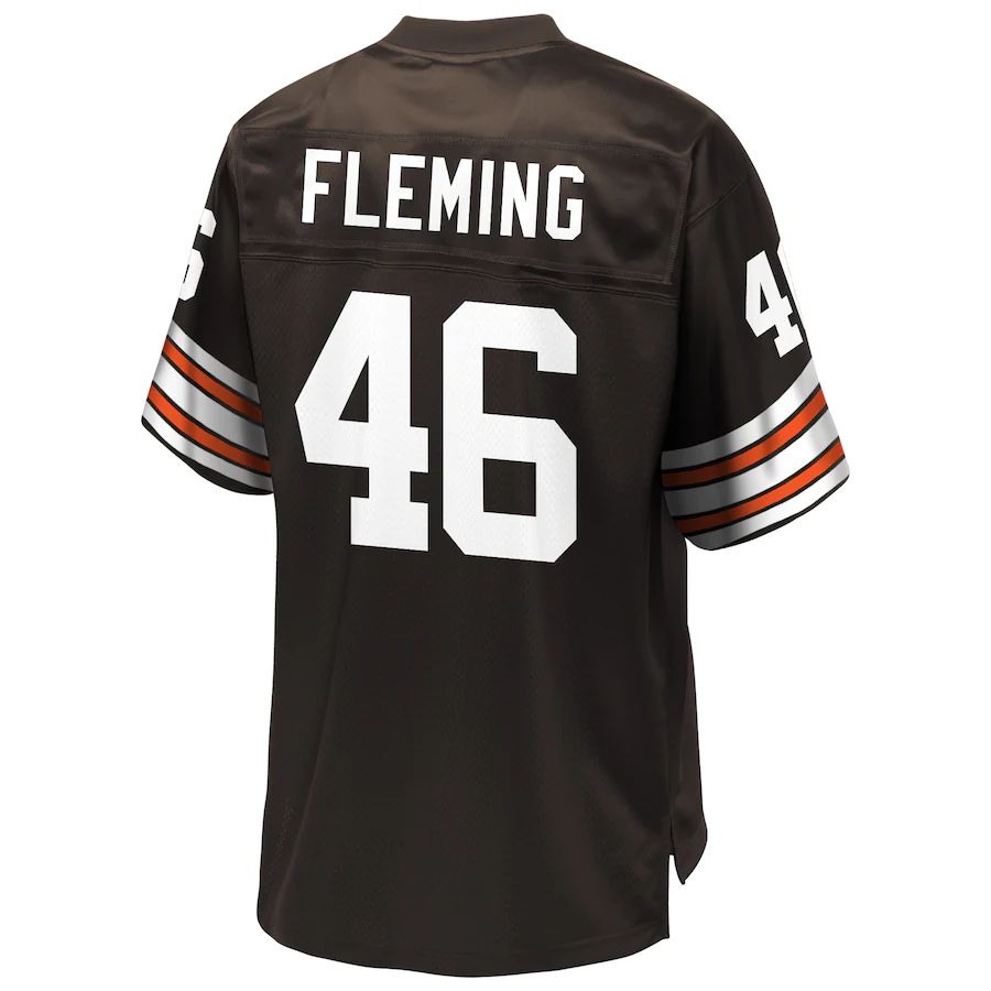 Custom #46 Brown CLE Football Shirt Top