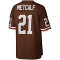 Custom #21 Brown 1989 CLE Football Shirt Top