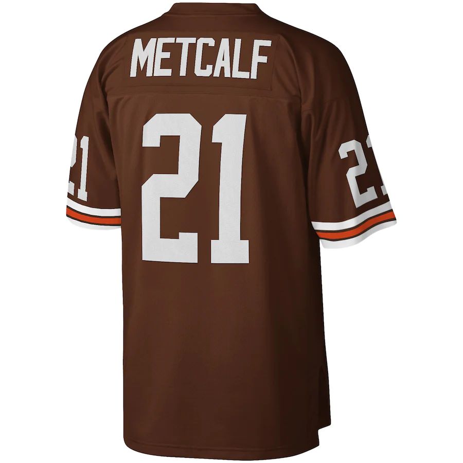 Custom #21 Brown 1989 CLE Football Shirt Top