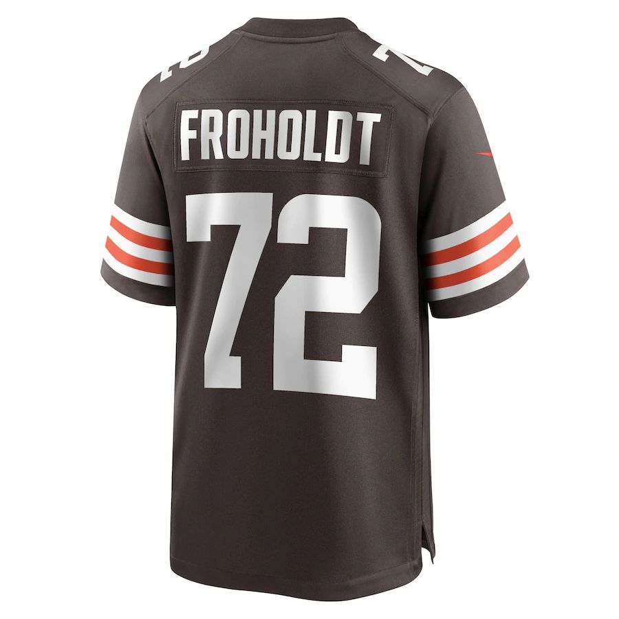 Custom #72 Brown CLE Football Shirt Top