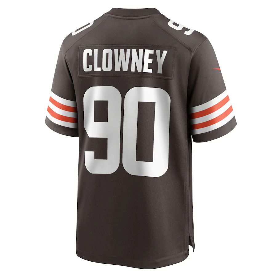 Custom #90 Brown CLE Football Shirt Top