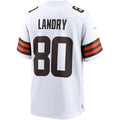 Custom #80 White CLE Football Shirt Top