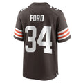 Custom #34 Brown CLE Football Shirt Top