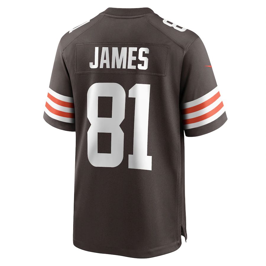 Custom #81 Brown CLE Football Shirt Top