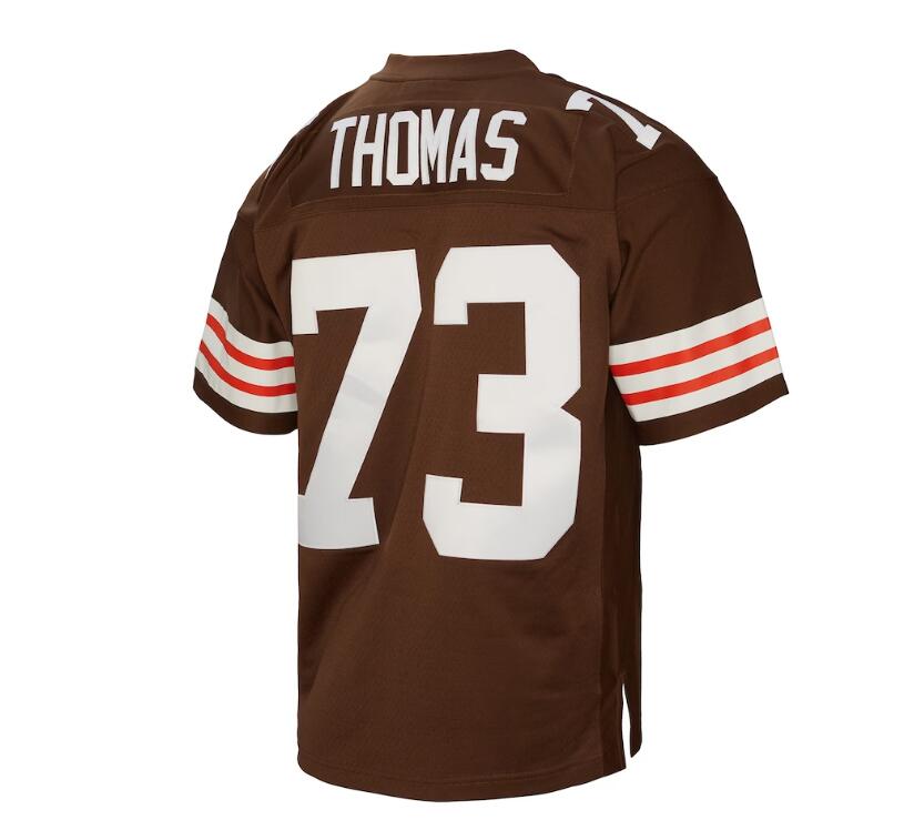 Custom #73 Brown 2007 CLE Football Shirt Top