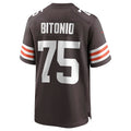 Custom #75 Brown CLE Football Shirt Top