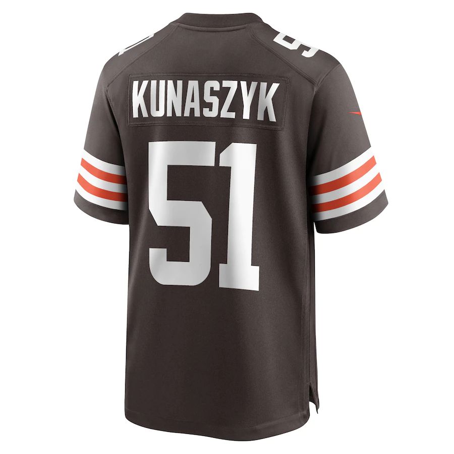 Custom #51 Brown CLE Football Shirt Top