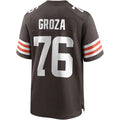 Custom #76 Brown CLE Football Shirt Top