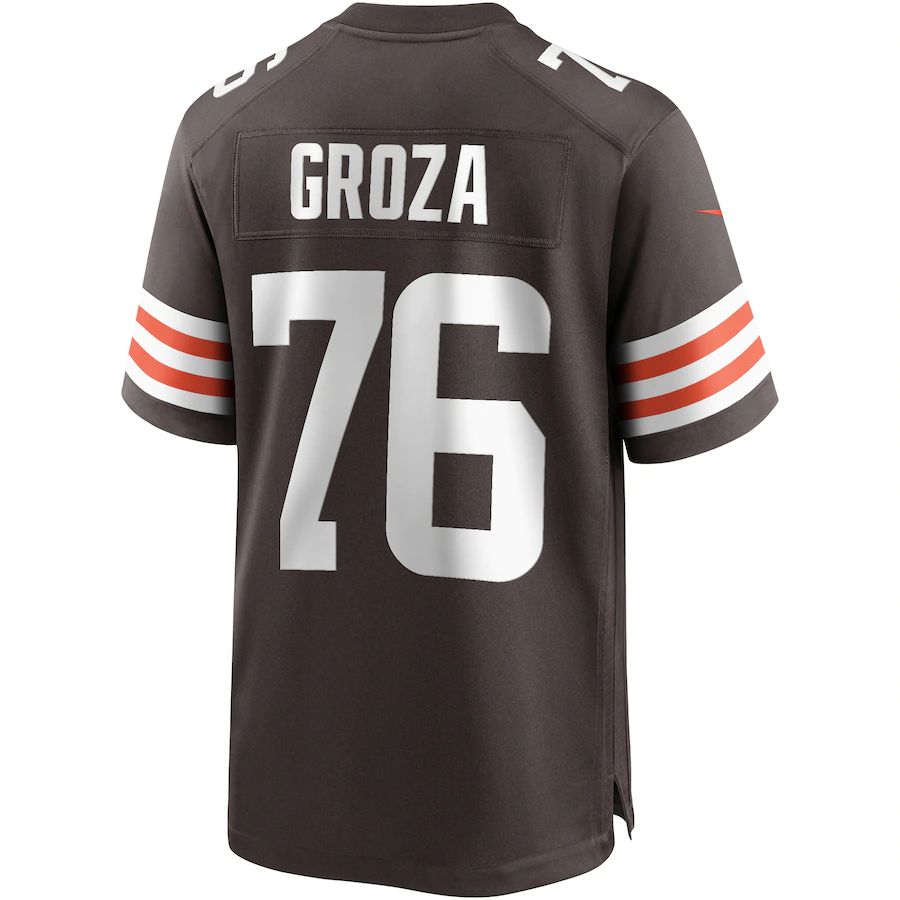 Custom #76 Brown CLE Football Shirt Top