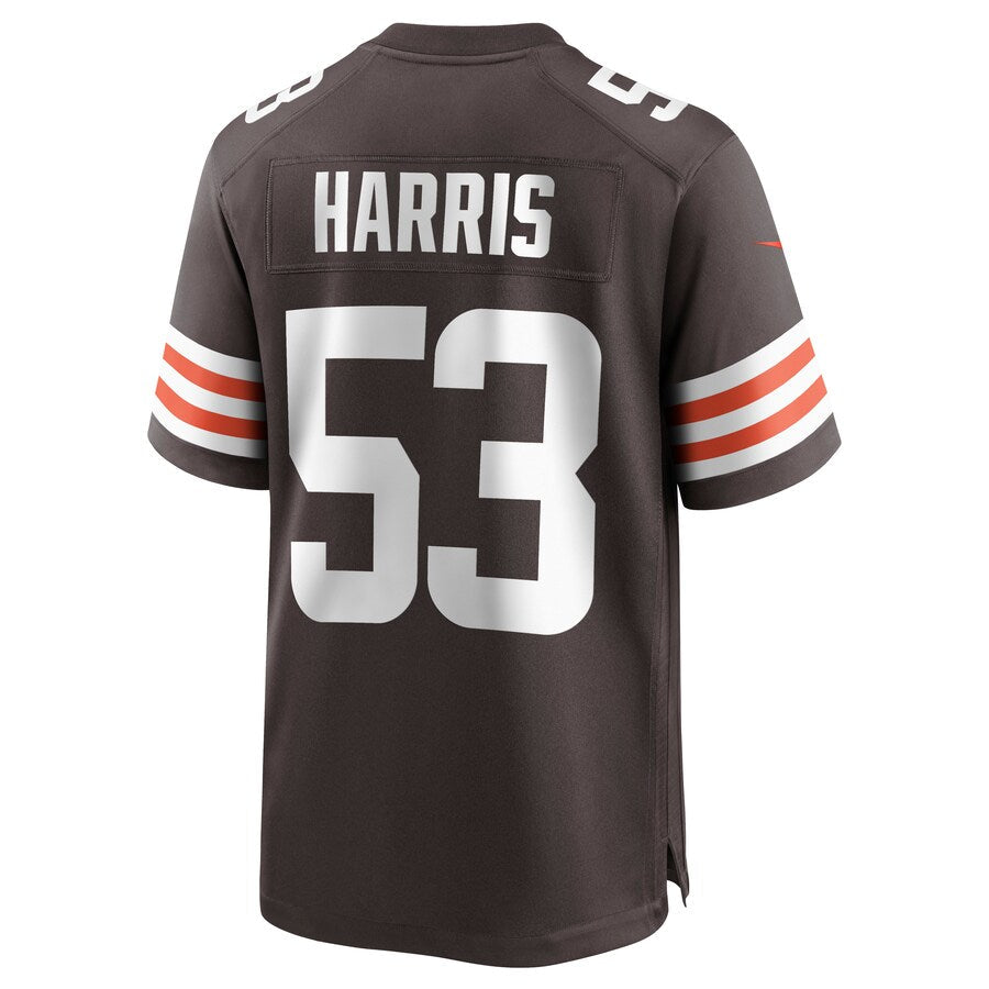 Custom #53 Brown CLE Football Shirt Top