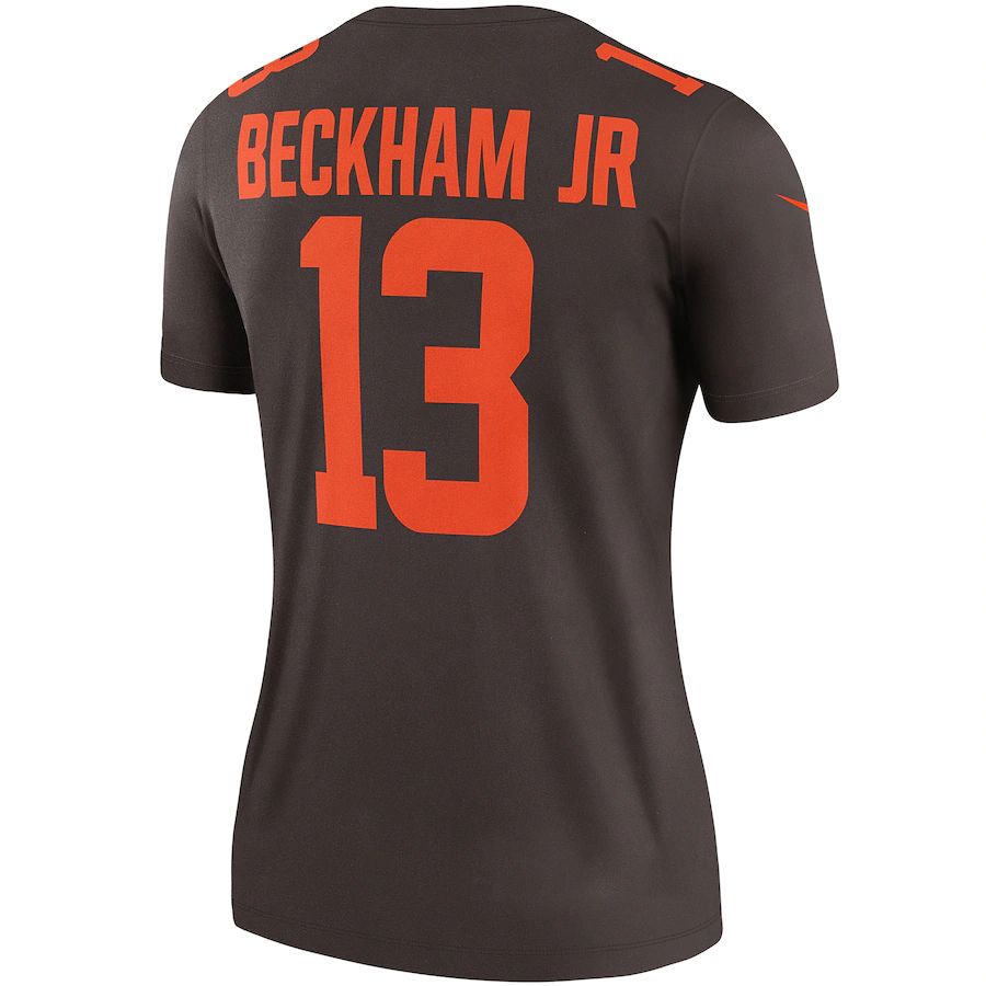 Custom #13 Brown CLE Football Shirt Top