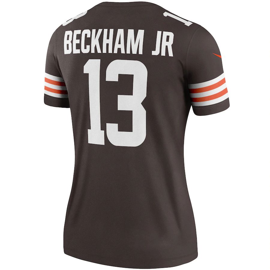 Custom #13 Brown CLE Football Shirt Top