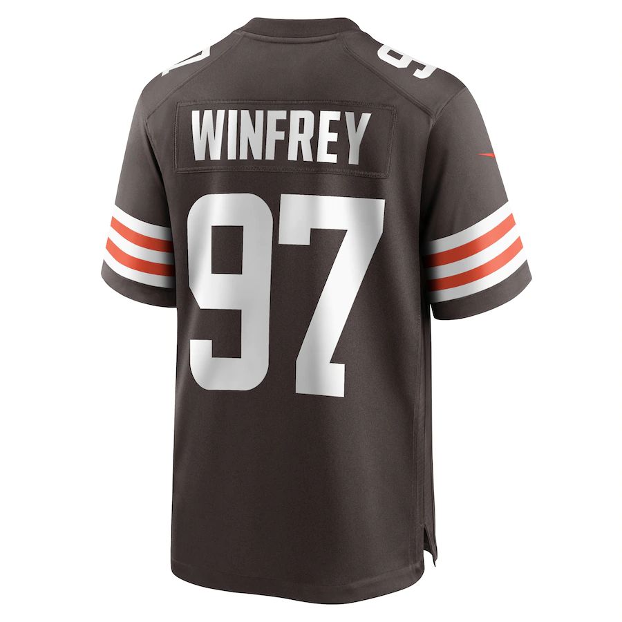 Custom #97 Brown CLE Football Shirt Top