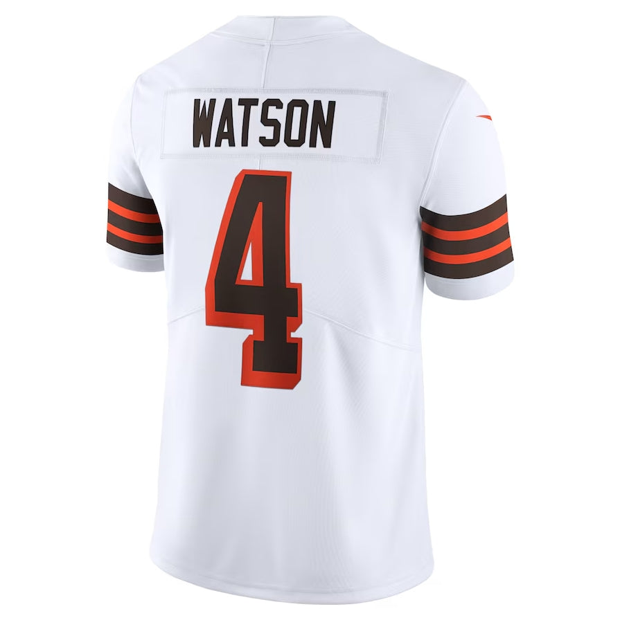 Custom #4 White 2021 CLE Football Shirt Top