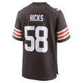 Custom #58 Brown CLE Football Shirt Top