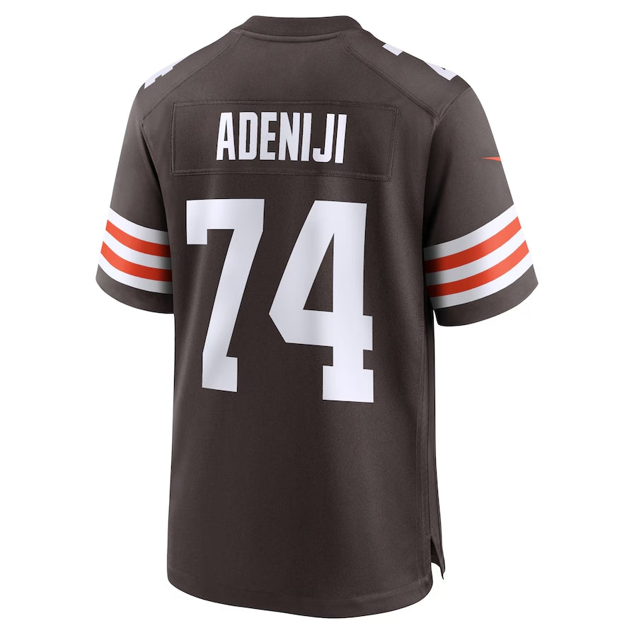 Custom #74 Brown CLE Football Shirt Top