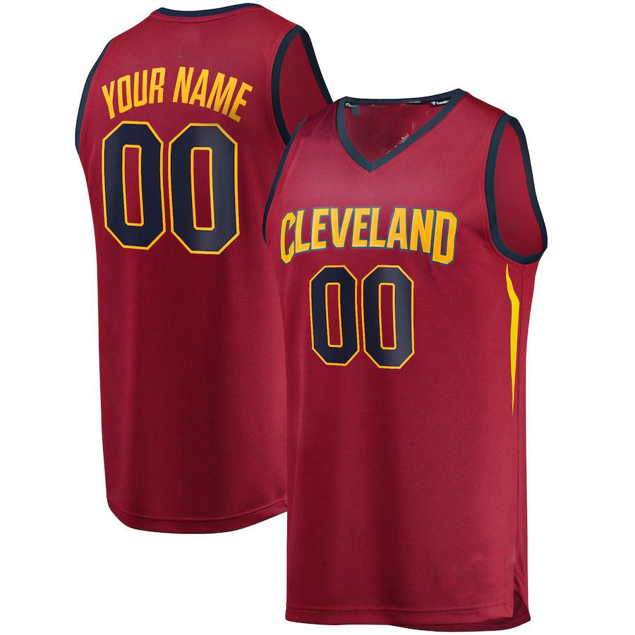 Custom Maroon 2018 CLE Basketball Shirt Top