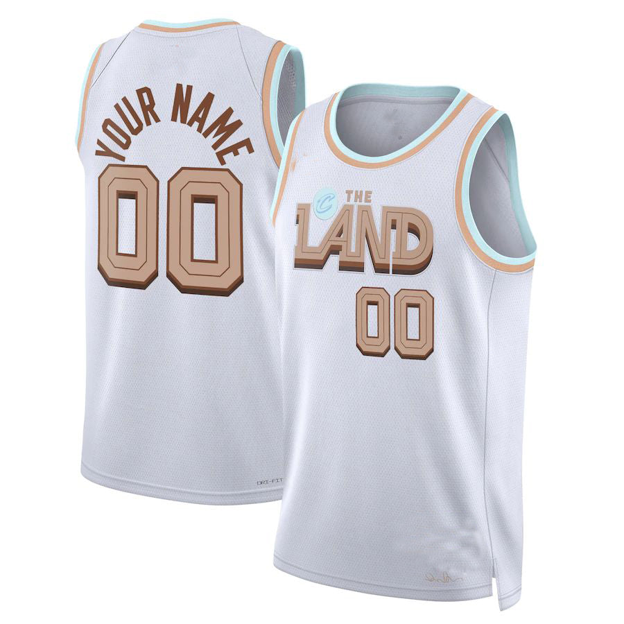 Custom #23 White 2022 CLE Basketball Shirt Top