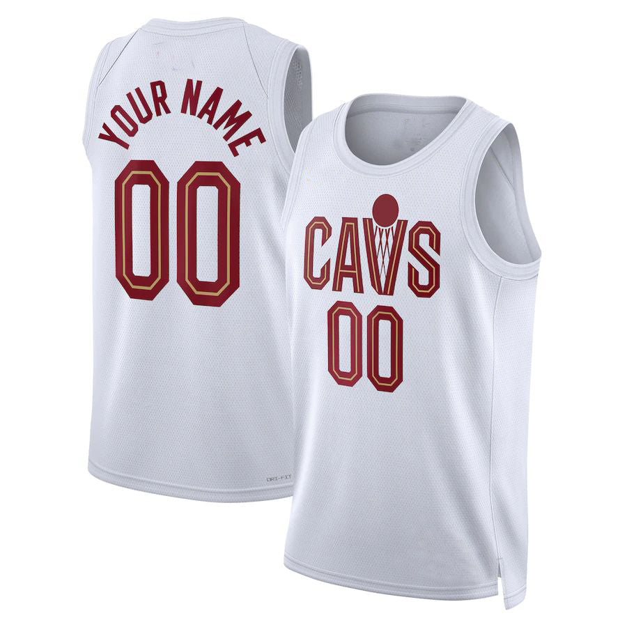 Custom #23 White 2022 CLE Basketball Shirt Top