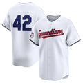 Custom #42 White 2024 Jackie Robinson Day CLE Baseball Shirt Top