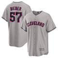 Custom #57 Gray CLE Baseball Shirt Top