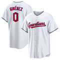 Custom #0 White CLE Baseball Shirt Top