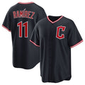 Custom #11 Navy 2025 CLE Baseball Shirt Top