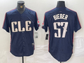 Custom #22 Navy 2024 City Connect CLE Baseball Shirt Top