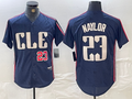 Custom #23 Navy 2024 City Connect CLE Baseball Shirt Top