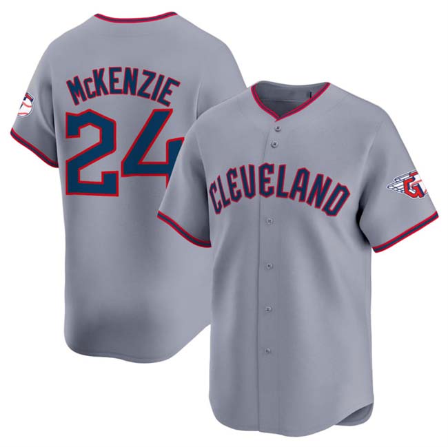Custom #24 Gray 2025 CLE Baseball Shirt Top