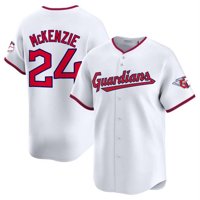 Custom #24 White CLE Baseball Shirt Top