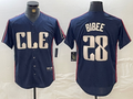 Custom #28 Navy 2024 City Connect CLE Baseball Shirt Top