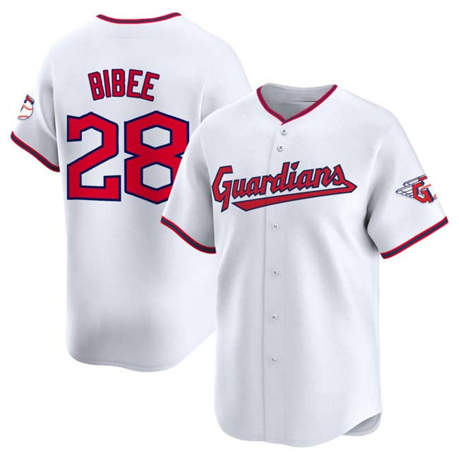 Custom #28 White CLE Baseball Shirt Top