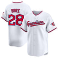 Custom #28 White CLE Baseball Shirt Top