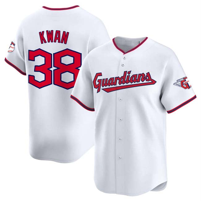 Custom #38 White CLE Baseball Shirt Top