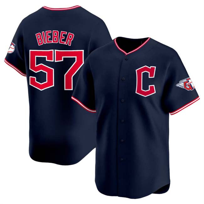 Custom #57 Navy 2025 CLE Baseball Shirt Top