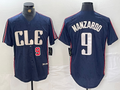 Custom #9 Navy 2024 City Connect CLE Baseball Shirt Top