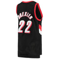 Custom #22 Black 1991 POR Basketball Shirt Top