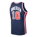 Custom #10 Navy 1992 POR Basketball Shirt Top