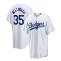 Custom #35 White LAD Baseball Shirt Top