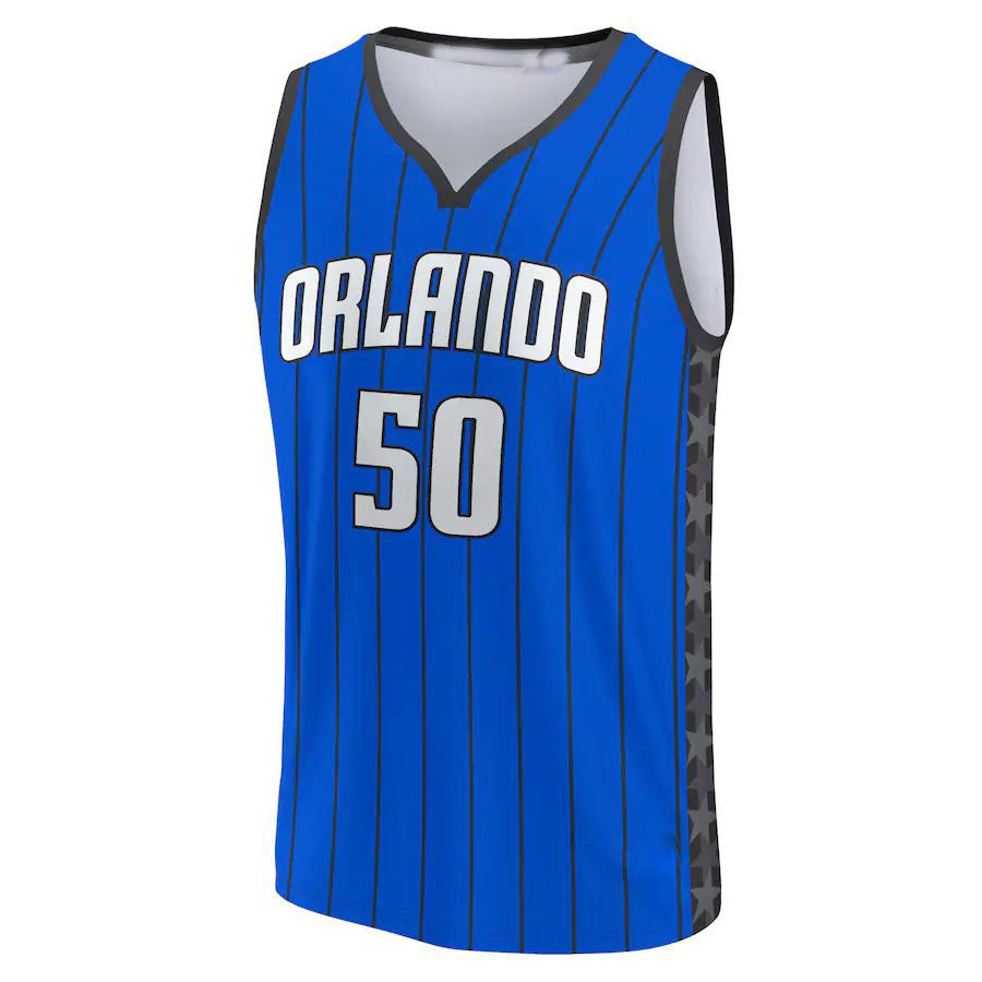 Custom #50 Blue 2022 ORL Basketball Shirt Top