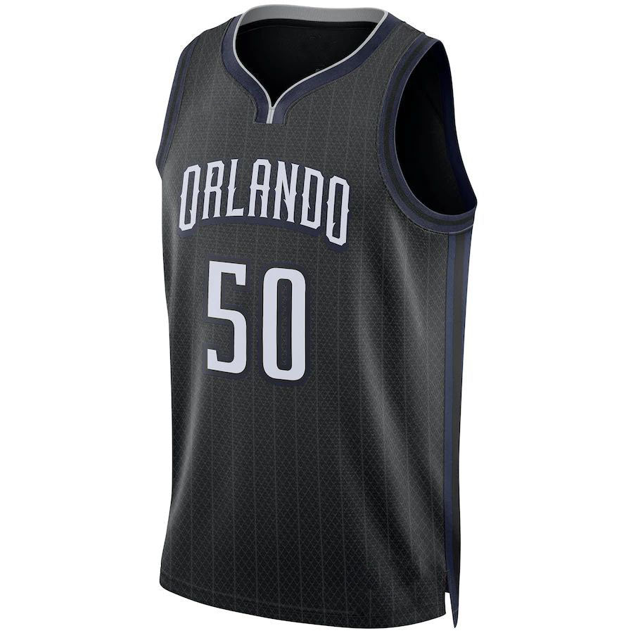 Custom #50 Black 2022 ORL Basketball Shirt Top