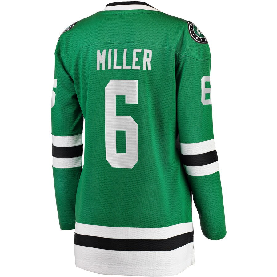 Custom #6 Green DAL Hockey Shirt Top