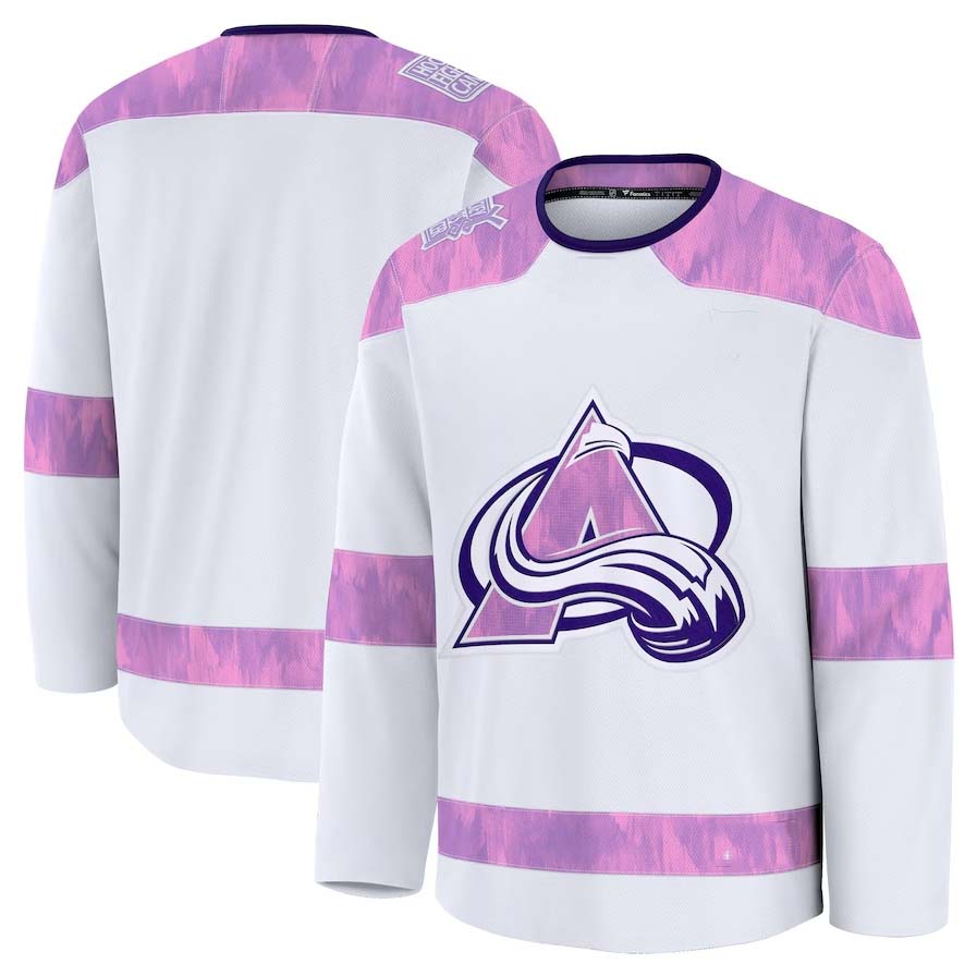 Custom White 2024 COL Hockey Shirt Top