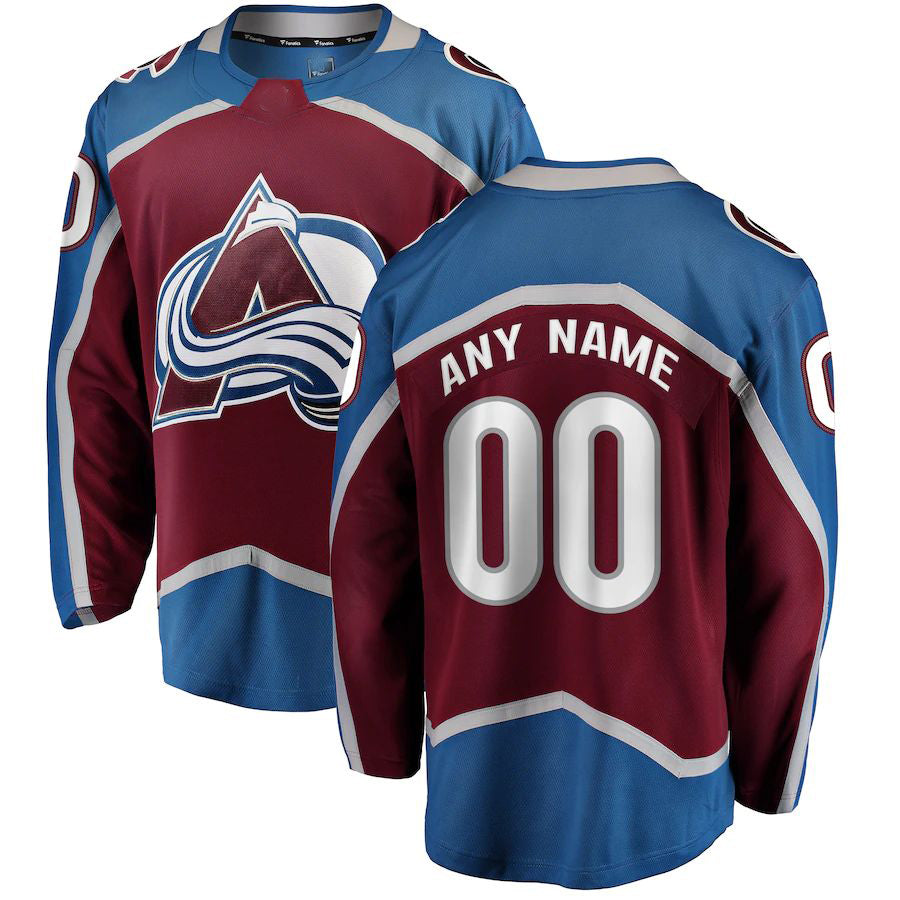 Custom Burgundy COL Hockey Shirt Top