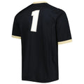 Custom #1 Black Football Shirt Top