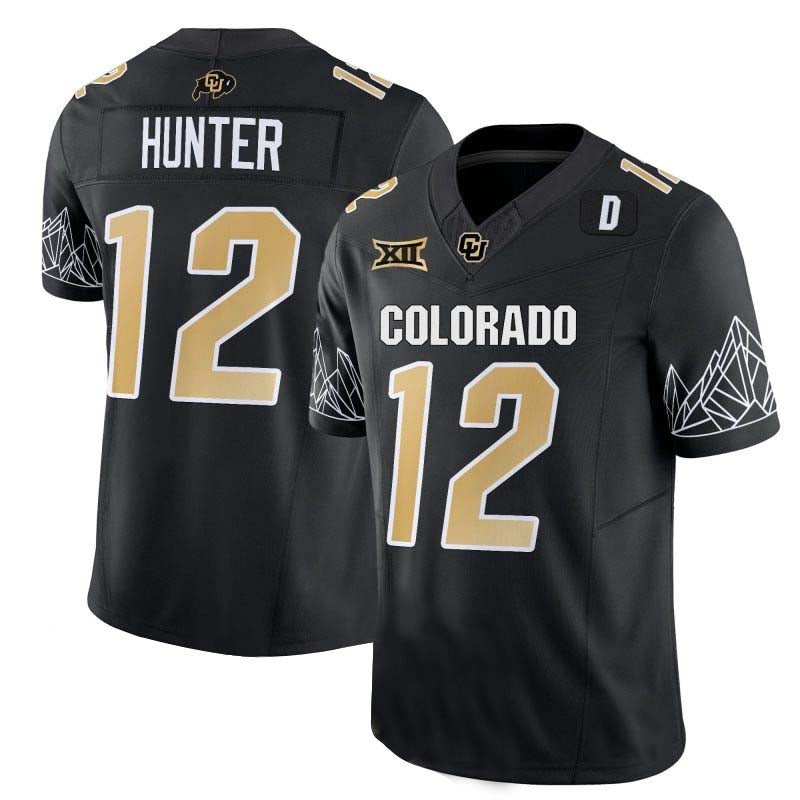 Custom #12 Black 2024 College Shirt Top